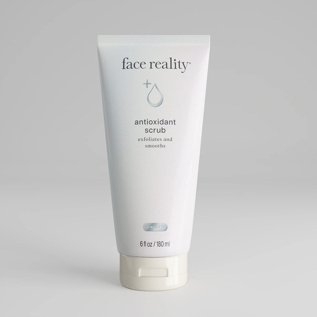 Face Reality Antioxidant Scrub exfoliates and smooths